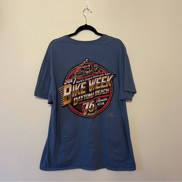 Bike Week 2XL 2017 short sleeve t-shirt casual motorcycle event FL biker punk - Picture 1 of 7